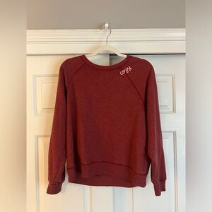 American Eagle Cozy Crewneck Red Sweater